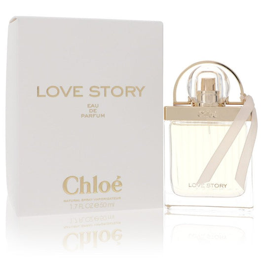 Chloe Love Story perfume bottle and packaging on a white background