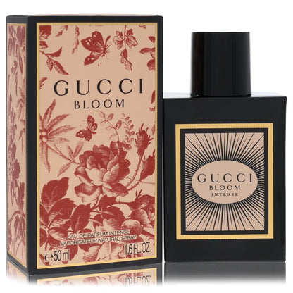 Gucci Bloom Intense Perfume bottle — Floral women's fragrance with jasmine bud extract, cassia, tuberose, honeysuckle, and sandalwood notes