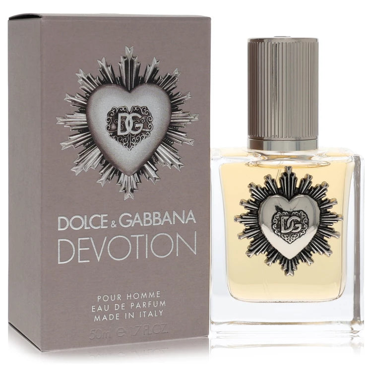 Dolce & Gabbana Devotion Eau de Parfum bottle — men's aromatic woody EDP with citrus, lavender, vetiver and amber