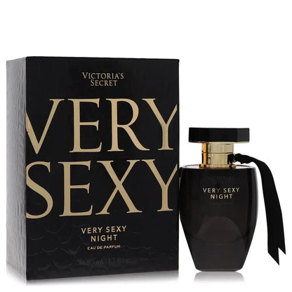 Victoria's Secret Very Sexy Night Perfume bottle — oriental floral eau de parfum with black plum, moonlit iris, and sueded woods base notes