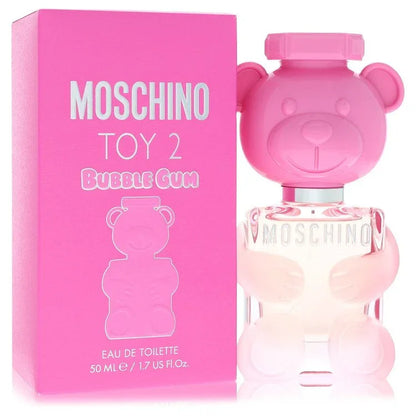 Moschino Toy 2 Bubble Gum perfume bottle and packaging on a white background