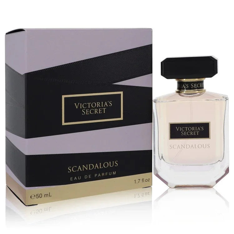 Victoria's Secret Scandalous Eau de Parfum bottle and packaging on a white background