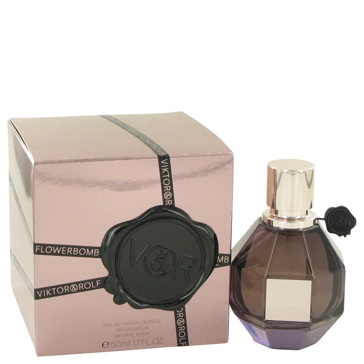 Viktor & Rolf Flowerbomb Extreme Eau de Parfum bottle — Floral Amber Woody women's perfume with orange blossom, jasmine, amber, and vanilla notes