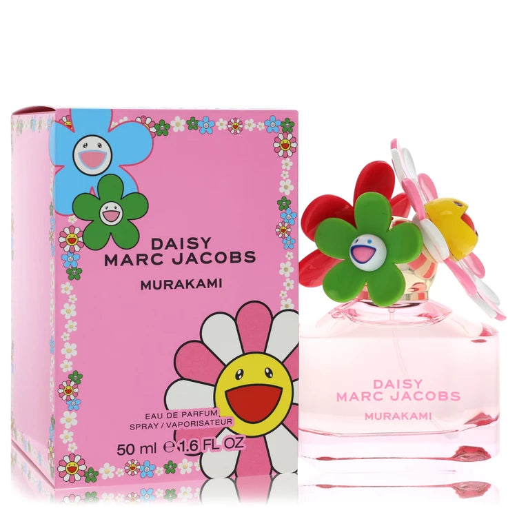 Marc Jacobs Daisy Murakami Pink Eau de Toilette for Women bottle - Women's fruity floral fragrance with raspberry, pear, tuberose, orange blossom, musk, and white wood