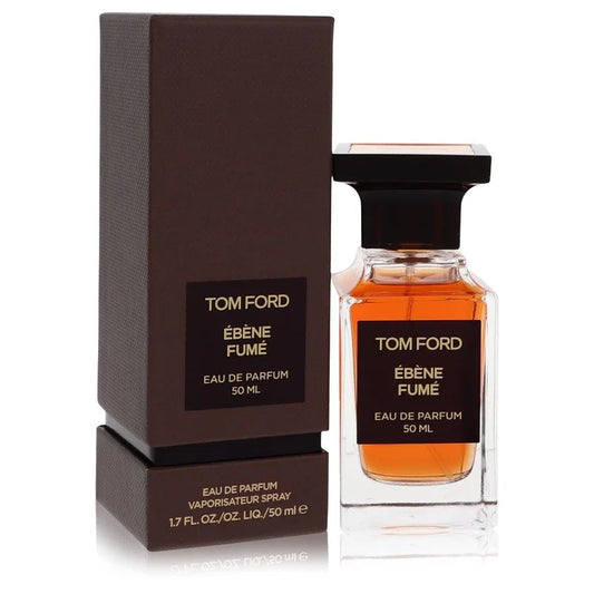 Tom Ford Ebene Fume perfume bottle and packaging on a white background
