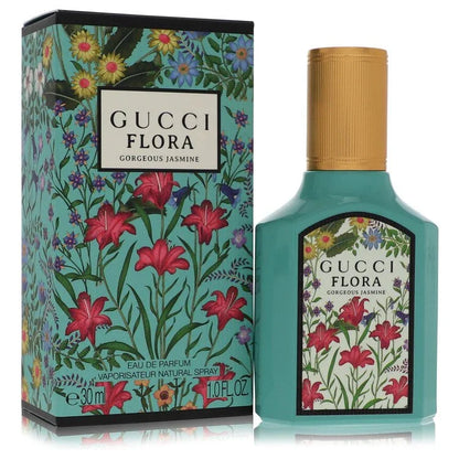 Gucci Flora Gorgeous Jasmine Perfume bottle — Floral Fruity women fragrance with pear, mandarin orange, jasmine sambac, jasmine grandiflorum, brown sugar, and musk