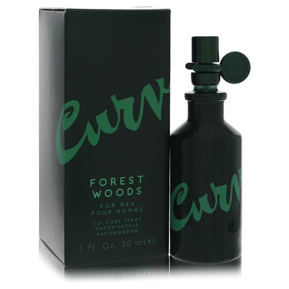 Liz Claiborne Curve Forest Woods Cologne classic bottle, an adventurous, rugged woody and fresh forest fragrance for men.
