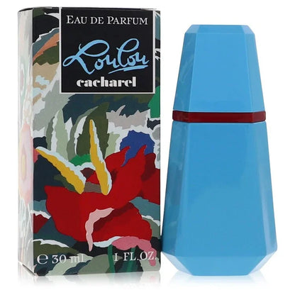 Cacharel Lou Lou Eau de Parfum bottle — luxury women's oriental floral fragrance featuring unique notes of plum, ylang-ylang, and benzoin resin