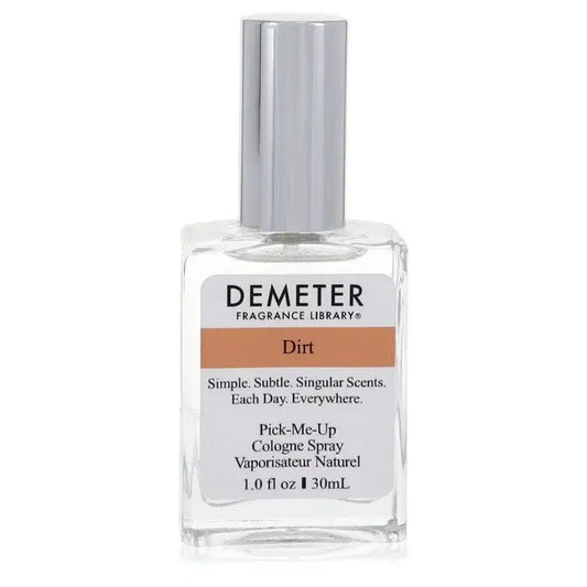 Demeter Dirt Cologne bottle with simple design, offering a natural scent inspired by earth and soil. 1 oz cologne spray.