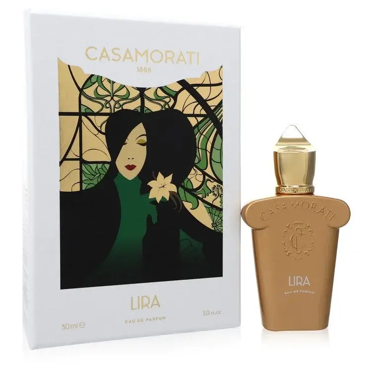 Lira Perfume for women by Xerjoff, showing an elegant bottle and artful packaging, embodying a unique and intoxicating fragrance.