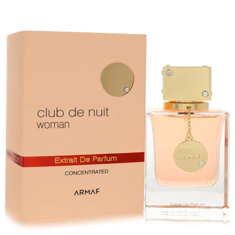 Armaf Club de Nuit woman perfume bottle and packaging on a white background