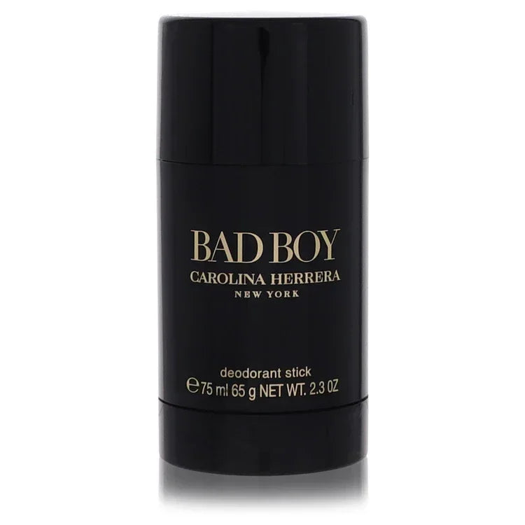 Carolina Herrera Bad Boy Eau de Toilette bottle — amber spicy men's fragrance with bergamot, pink pepper, cedarwood, cacao, and tonka bean