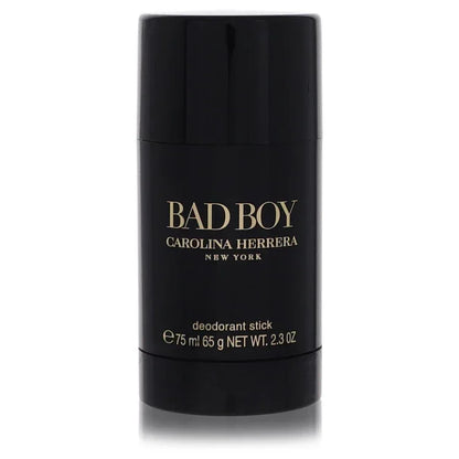 Carolina Herrera Bad Boy Eau de Toilette bottle — amber spicy men's fragrance with bergamot, pink pepper, cedarwood, cacao, and tonka bean