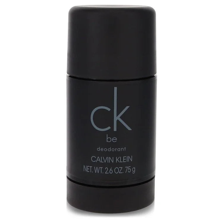 Black Calvin Klein deodorant stick on a white background