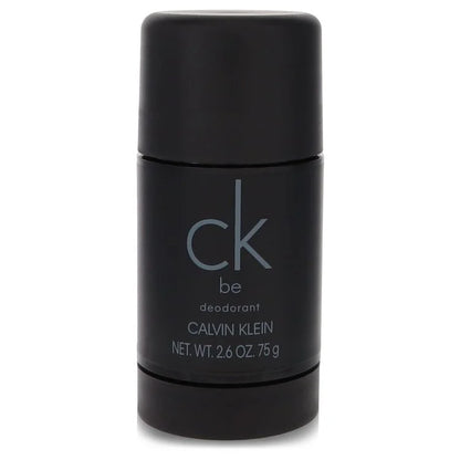 Black Calvin Klein deodorant stick on a white background
