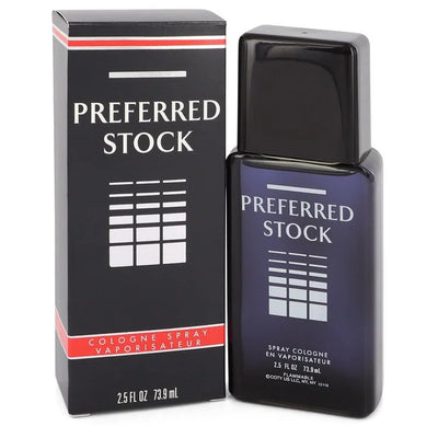 Coty Preferred Stock Cologne bottle — Classic Aromatic Spicy masculine fragrance with citrus, greenery, lavender, spices, sandalwood, patchouli, and musk