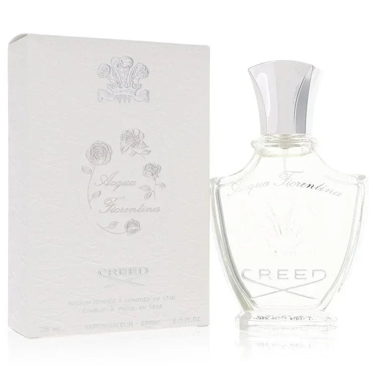 Creed Acqua Fiorentina Perfume luxury elegant bottle showing its artistic signature glass design on a pristine background presentation