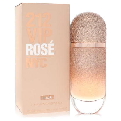 Carolina Herrera 212 VIP Rosé Elixir Perfume bottle — chypre floral fruity women’s EDP with blackcurrant, lychee, mandarin, rose, freesia, vanilla, patchouli, and musk.
