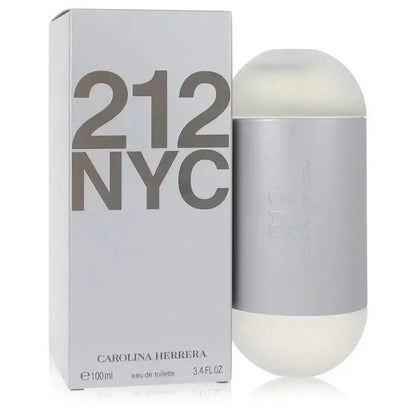 212 NYC eau de toilette spray for women, 100ml, with silver box and bottle