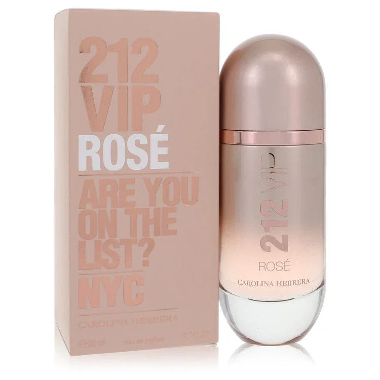 Carolina Herrera 212 VIP Rosé perfume bottle floral champagne fragrance
