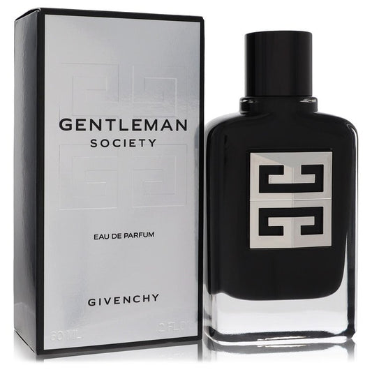 Givenchy Gentleman Society Eau de Parfum bottle and packaging on a white background