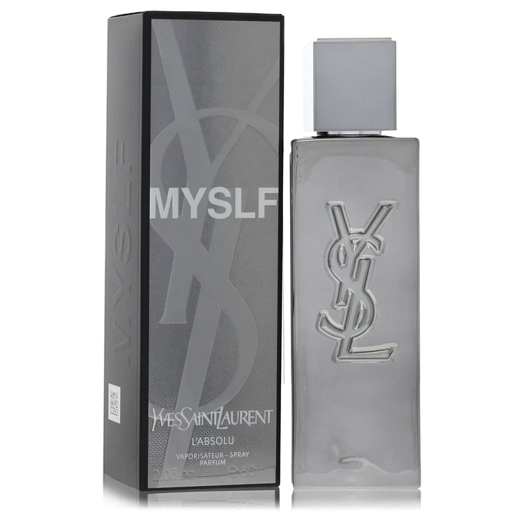 Yves Saint Laurent MYSLF L'Absolu bottle with bergamot, ginger, cardamom, orange blossom and patchouli
