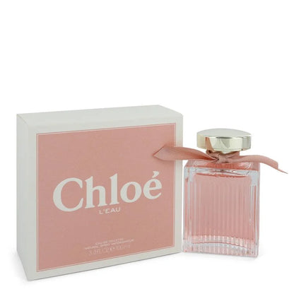 Chloe L'Eau Eau de Toilette bottle — fresh floral women's fragrance with rose, grapefruit, litchi, damask rose, and oakmoss base
