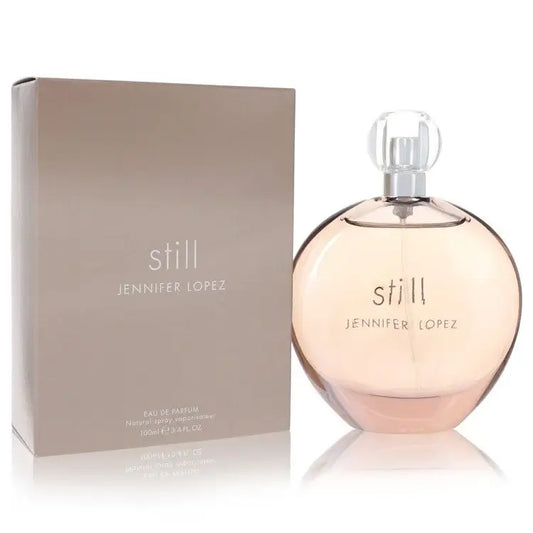 Still by Jennifer Lopez perfume bottle and box, elegant fragrance for a sophisticated scent experience.