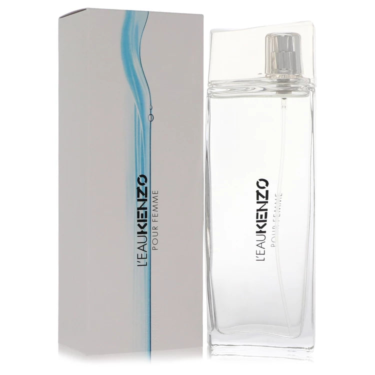 Kenzo perfume bottle and packaging on a white background