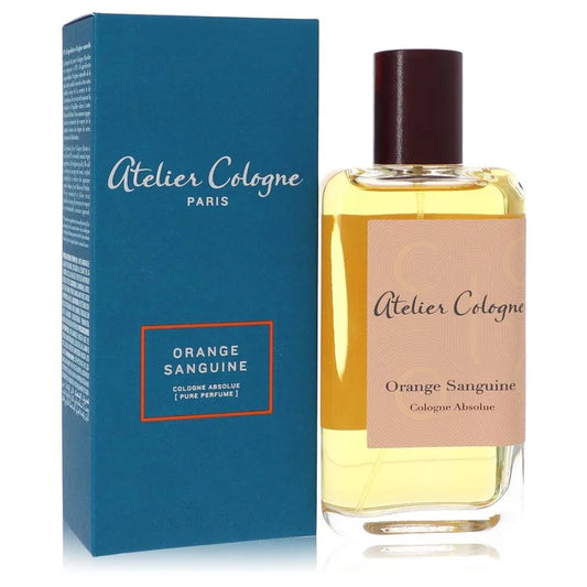 Atelier Cologne Orange Sanguine Pure Perfume bottle - Unisex citrus fragrance with blood mandarin, bitter orange, blood orange, Madagascar pepper, Egyptian jasmine, African geranium, Texas cedar, tonka bean, amber, and sandalwood