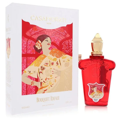 Xerjoff Casamorati 1888 Bouquet Ideale Perfume bottle — Floral Woody Oriental women fragrance with bergamot, peach, lemon, rose, jasmine, sandalwood, and vanilla
