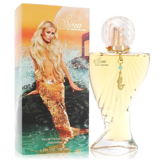 Paris Hilton Siren Perfume bottle - amber floral women's fragrance with apricot, frangipani, orchid, vanilla, musk and sandalwood
