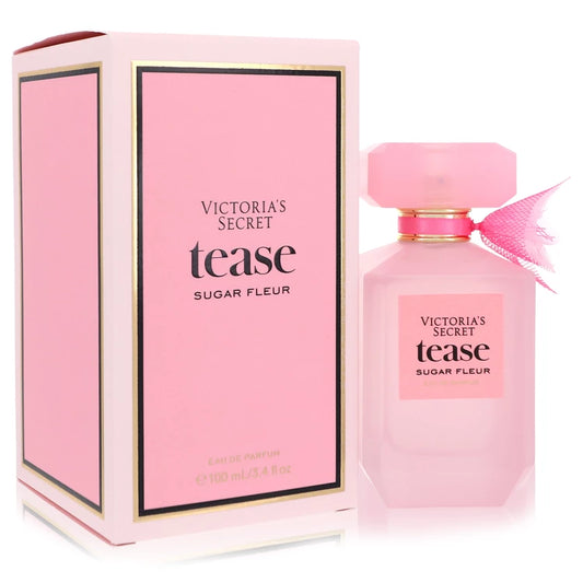 Victoria's Secret Tease Sugar Fleur perfume bottle and packaging on a white background