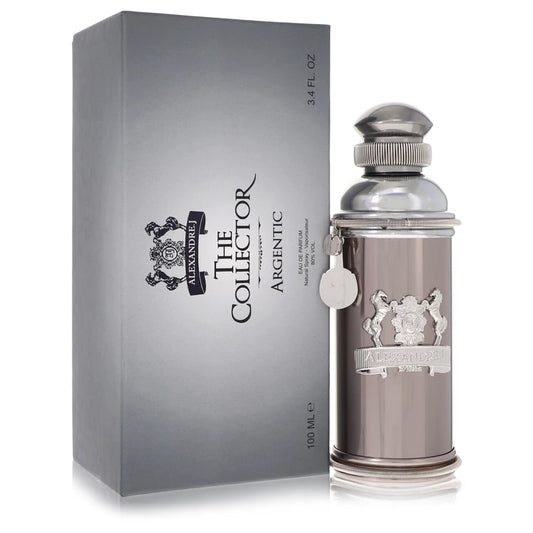 Alexandre J Argentic Cologne bottle — woody spicy Eau de Parfum with bergamot, black pepper, rose, incense and cedar
