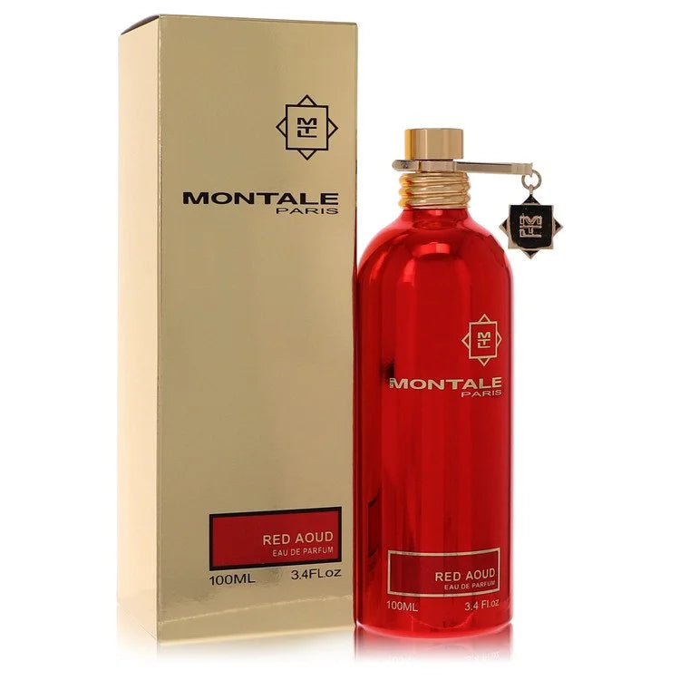 Montale Red Aoud Perfume bottle - woody spicy unisex fragrance with oud, pepper, rose, saffron and sandalwood
