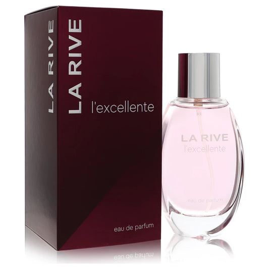 La Rive L'Excellente perfume bottle — Sophisticated woody oriental fragrance with bergamot, spices, lavender, nutmeg, wood notes, and amber