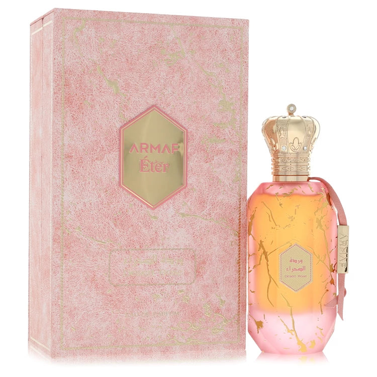 Armaf Eter Desert Rose Perfume bottle — Floral Amber Musky women's fragrance with bergamot, pink pepper, pear, rose, jasmine, and amber notes