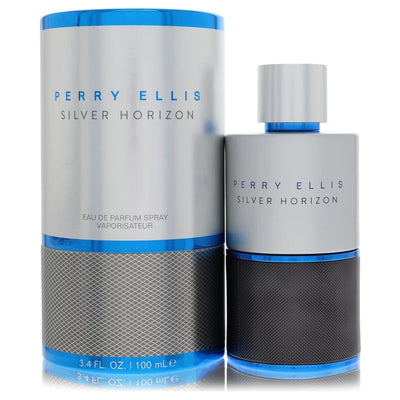 Perry Ellis Silver Horizon bottle - aquatic woody men's fragrance with bergamot, marine notes, salty moss and cedarwood