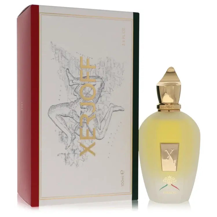 Xerjoff Xj 1861 Naxos Perfume bottle and box showcasing luxurious Italian heritage fragrance.