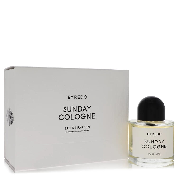 Byredo Sunday Cologne bottle - unisex citrus woody fragrance with bergamot, cardamom, lavender and vetiver
