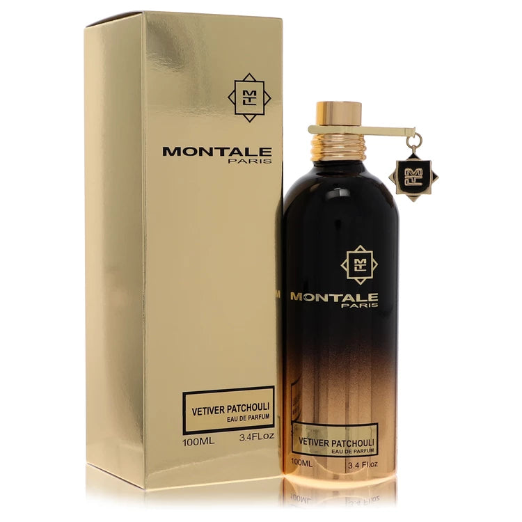Montale Paris Vetiver Patchouli perfume bottle and packaging on a white background