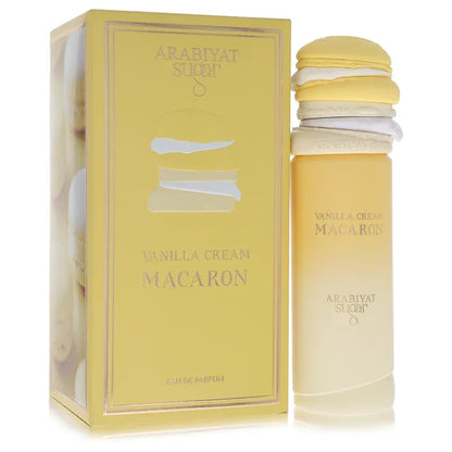 Arabiyat Sugar Vanilla Cream Macaron Perfume 3.4 oz Eau De Parfum Spray bottle