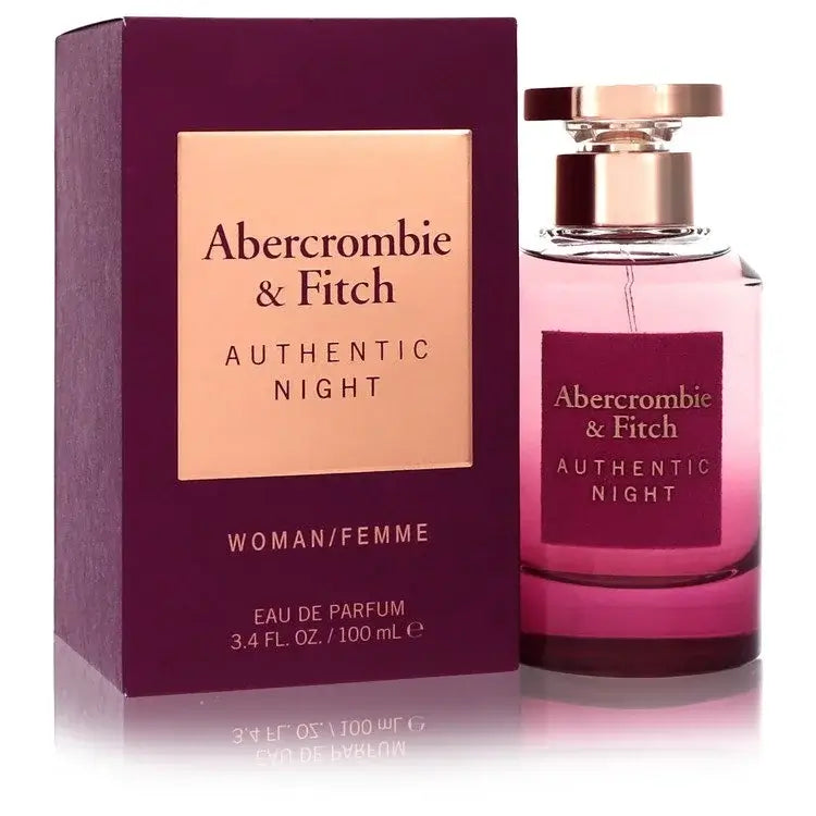 Abercrombie & Fitch Authentic Night Perfume 3.4 oz Eau De Parfum Spray

