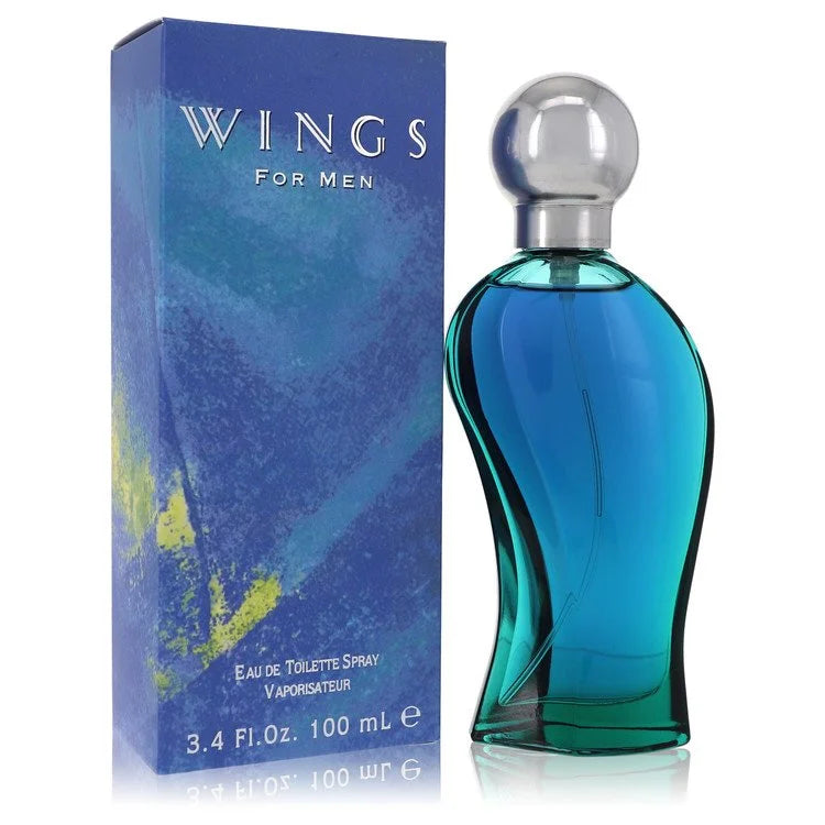 Giorgio Beverly Hills Wings Eau de Toilette bottle — Fresh Aromatic Green men's cologne with lavender, green notes, neroli, and cedar notes