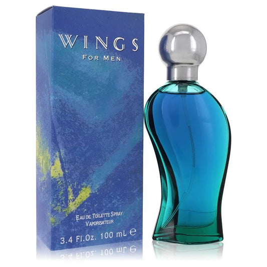 Giorgio Beverly Hills Wings Eau de Toilette bottle — Fresh Aromatic Green men's cologne with lavender, green notes, neroli, and cedar notes
