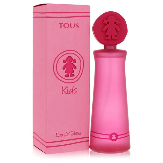 Pink Tous Kids Eau de Toilette bottle and packaging on a white background