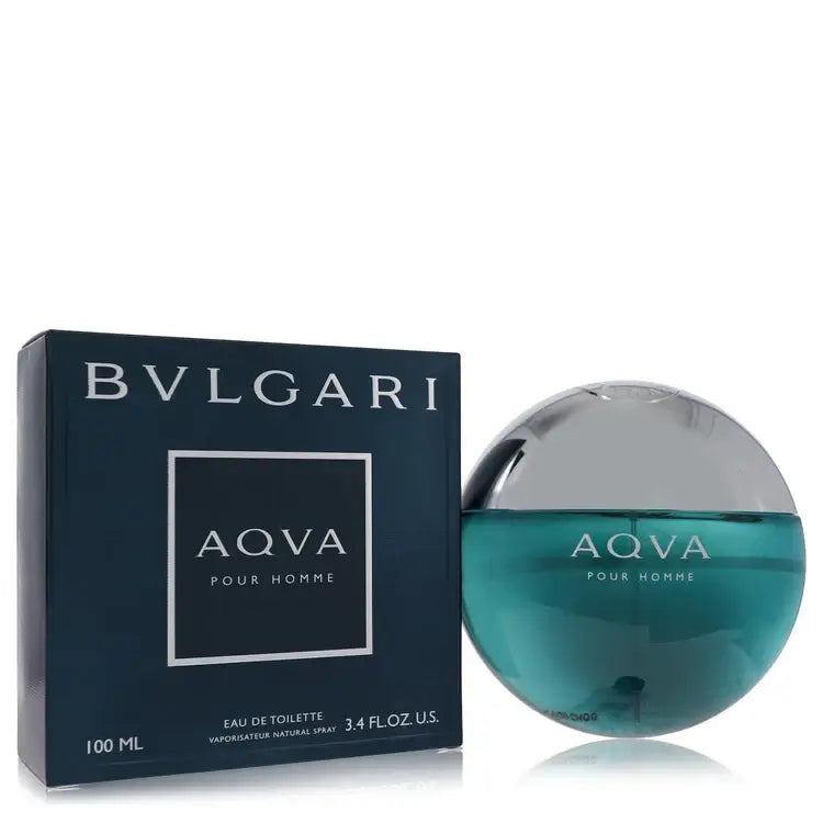 3.4 oz Eau De Toilette Spray Aqua Pour Homme Cologne by Bvlgari 