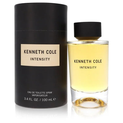 Kenneth Cole Intensity Cologne bottle — woody spicy fresh men's fragrance with cardamom, violet leaf, orris, hedione, white pepper, cedarwood, musk, and vetiver