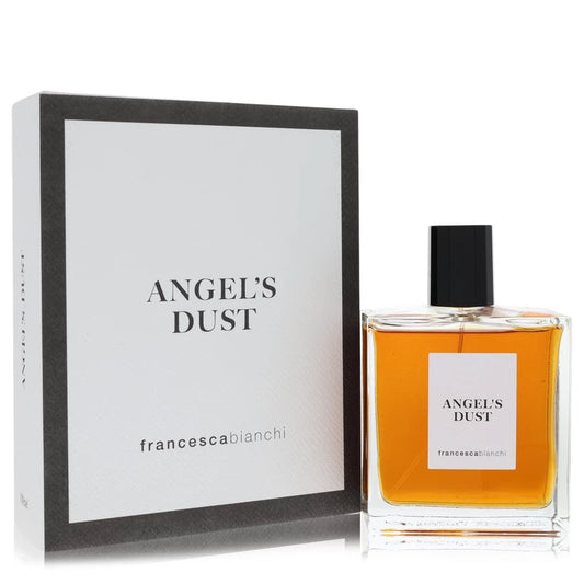Angel’s Dust Perfume bottle by Francesca Bianchi — powdery amber iris extrait with black pepper, mimosa, rose, iris, musk, sandalwood, tolu balsam, benzoin and vanilla