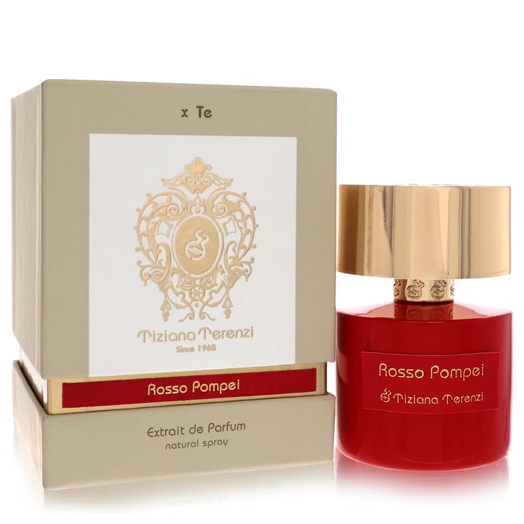 Tiziana Terenzi Pompei bottle — floral fruity niche perfume with Amalfi lemon, grapes, tuberose, and sandalwood notes.
